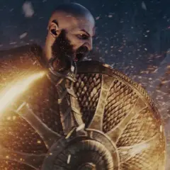 Kratos im Kampf, umgeben von Funken. Neue God of War News lassen Fans auf neue Abenteuer hoffen.