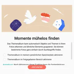 Synology Bilder verwalten: Themenalbum erkennt Objekte & Themen für einfache Suche. Starten Sie jetzt!