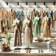Eleganckie stylizacje, które wyznaczają modę 2026: beżowe garnitury, zwiewne sukienki i stylowe płaszcze.