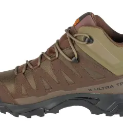 Brązowy but trekkingowy Salomon X Ultra Trek GTX, gotowy na każdą wyprawę.