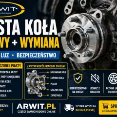 Wymiana piasty w samochodzie: objawy uszkodzenia, hałas, luz i bezpieczeństwo. ARWIT.PL - części samochodowe.