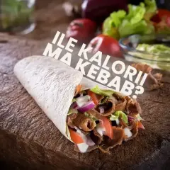 Pyszny kebab z mięsem, warzywami i sosem. Zastanawiasz się, ile kcal ma kebab?