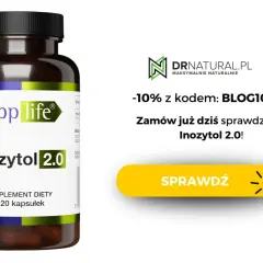 Butelka suplementu Inozytol 2.0 od SuppLife. Sprawdź jego działanie i zamów z rabatem!