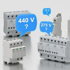 Ochronniki przepięć LSP. Czy 440 V, 275 V, czy 75 V? Kluczowe pytanie o napięcie międzyfazowe.