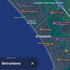 Karte zeigt Palma de Mallorca. Wo ist der Ballermann? Hier sind Bierkönig, Playa de Palma und viele Hotels.
