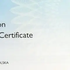 Certyfikat językowy Pearson LCCI dla Beaty Topolskiej.