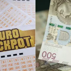 Kupon Eurojackpot i banknot 500 zł.