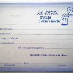 Akt chrztu do ślubu ile kosztuje? Sprawdź, co musisz wiedzieć