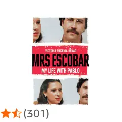 Okładka książki "Mrs Escobar" z wizerunkami Marii Victorii Henao i Pabla Escobara.