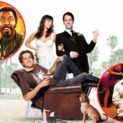 En samling scener från roliga komedi filmer med skådespelare som Ben Stiller, Robert Downey Jr., Paul Rudd, Rashida Jones och Steve Carell.