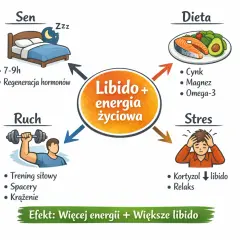 Jak zwiększyć libido? Dbaj o sen, dietę, ruch i redukuj stres. Efekt: więcej energii i większe libido.