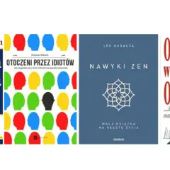 Książki o samorozwoju: "Inteligencja emocjonalna", "Otoczeni przez idiotów", "Nawyki zen" i "Obudź w sobie olbrzyma".