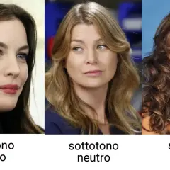 Tre donne con diverse tonalità di pelle: fredda, neutra e calda.