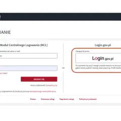 Formularz logowania. Wpisz login i hasło, aby się zalogować. Możesz też użyć logowania przez Login.gov.pl.