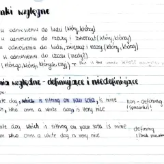 Zaimki względne: who, which, that, when, whose. Zdania względne - definiujące i niedefiniujące.