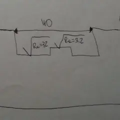 Schematyczny rysunek techniczny z oznaczeniem chropowatości Ra=3,2.