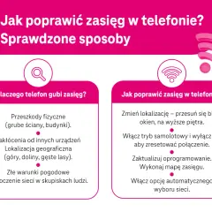 Jak poprawić zasięg w telefonie? Sprawdzone sposoby: zmień lokalizację, włącz tryb samolotowy, zaktualizuj oprogramowanie.