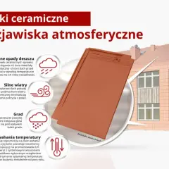 Dachówki ceramiczne na dachu 10 stopni chronią przed deszczem, wiatrem i gradem, zachowując piękny wygląd.