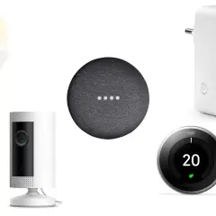 Bombilla inteligente, cámara de seguridad, altavoz, enchufe y termostato. Todos son aparatos inteligentes para el hogar.