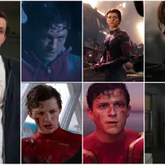Peter Parker in verschiedenen Szenen von "Spider-Man: No Way Home", mal verletzt, mal im Anzug, mal mit Pizza-Shirt.