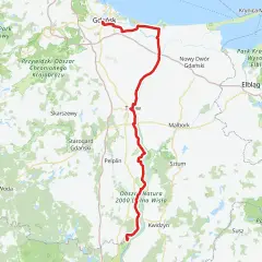 Trasa rowerowa wzdłuż Wisły w województwie pomorskim, od Gdańska przez Malbork po Kwidzyn.