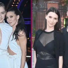 Janja Lesar z partnerem na scenie i w stylizacji na co dzień.