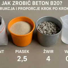 Jak mieszać beton w betoniarce? Proporcje i błędy DIY