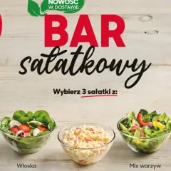 Pizza Hut bar sałatkowy: ziemniaczki w majonezie, włoska, mix warzyw i pieczarki w sosie francuskim. Wybierz 3!