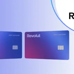Dwie karty Revolut z napisem "JOINT ACCOUNT" w gradientach fioletu i niebieskiego.