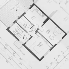 Plan mieszkania z wymiarami, pokazujący jak zmierzyć powierzchnię poszczególnych pomieszczeń, np. salon 15.19 m².