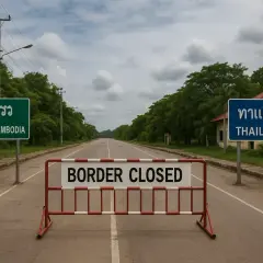Granica Kambodży zamknięta. Brak możliwości wjazdu do Tajlandii, nawet z ważną wizą.