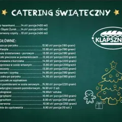 Catering świąteczny cennik: zupy, dania główne, kapusty i kluski. Sprawdź ceny i wybierz idealne menu na święta.