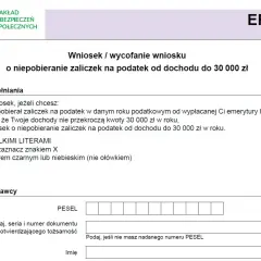 Wniosek EPD-21 o niepobieranie zaliczek na podatek od dochodu do 30 000 zł. Dokument ten jest kluczowy, jak udokumentować umowę zlecenie do emerytury, gdy dochody nie przekroczą tej kwoty.