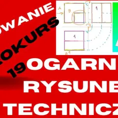 Rzutowanie prostokątne na kursie rysunku technicznego. Schematy i bryła 3D.