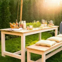Stół ogrodowy DIY: Zbuduj mebel marzeń krok po kroku!