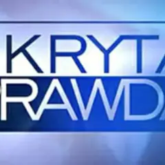 Logo "Ukryta Prawda" z białymi literami na niebieskim tle.