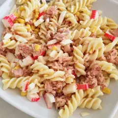 Ensalada de pasta atún y cangrejo: El secreto para que quede de 10