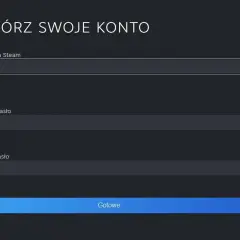 Ekran tworzenia konta Steam. Wpisz nazwę konta, hasło i potwierdź je, aby dowiedzieć się, jak założyć konto na Steam na telefonie.