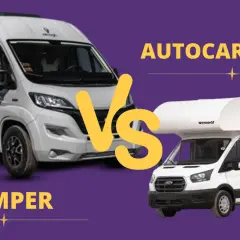 Comparativa entre un camper y una autocaravana, dos opciones para viajar con libertad.