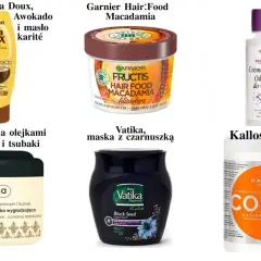 Garnier Ultra Doux z awokado i masłem karité, maska Vatika z czarnuszką, Kallos Color - produkty pomagające jak zmyć olej z włosów.