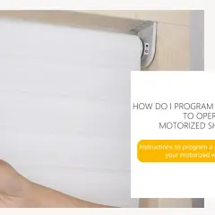 Instrukcja programowania pilota do rolet. Dłoń trzyma pilot, a na ekranie widnieje cyfra "01".