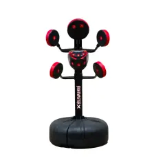 A Fightmaster X boxing trainer, perfect for practicing your punch. It has multiple numbered targets for varied training.