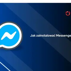 Ikona Messengera obok pytania "Jak zainstalować Messengera?". Pobierz Messenger za darmo i zacznij rozmawiać!