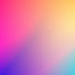 Płynne przejście kolorów od intensywnego różu, przez fiolet, po żółty i turkusowy. To jest właśnie gradient.