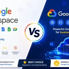 Google Workspace vs Google Cloud: Smart tools for productivity vs. powerful cloud solutions for business growth.