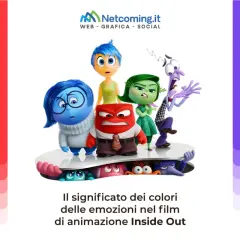 Personaggi di Inside Out: Gioia, Tristezza, Rabbia, Disgusto, Paura. Il blu e l'arancione che colore esce? Il significato dei colori delle emozioni.