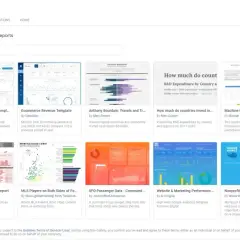 Galleria di report di Looker Studio con modelli per SEO, e-commerce, viaggi, machine learning e Google Analytics.