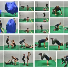 Kobiety wykonują ćwiczenia, które mogą być częścią treningu cardio. Co to jest trening cardio? To aktywność fizyczna poprawiająca wydolność sercowo-naczyniową.