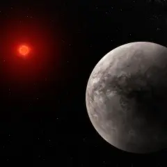 Planeta skalista zbliża się do czerwonego karła TRAPPIST-1.
