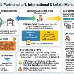 Paket arrived at customs in Germany. YunExpress übergibt an DHL für die letzte Meile.